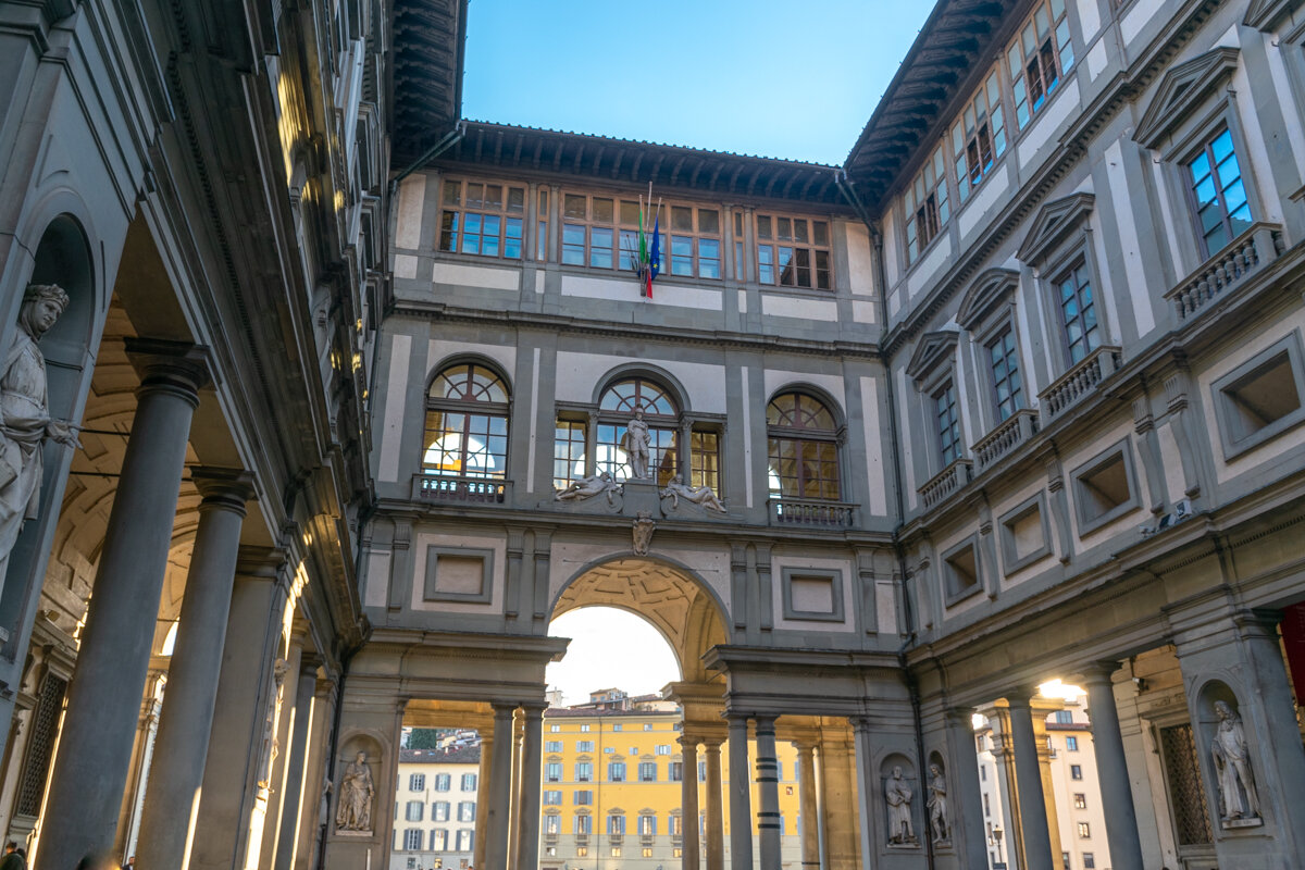 Bâtiment du musée des Offices à Florence