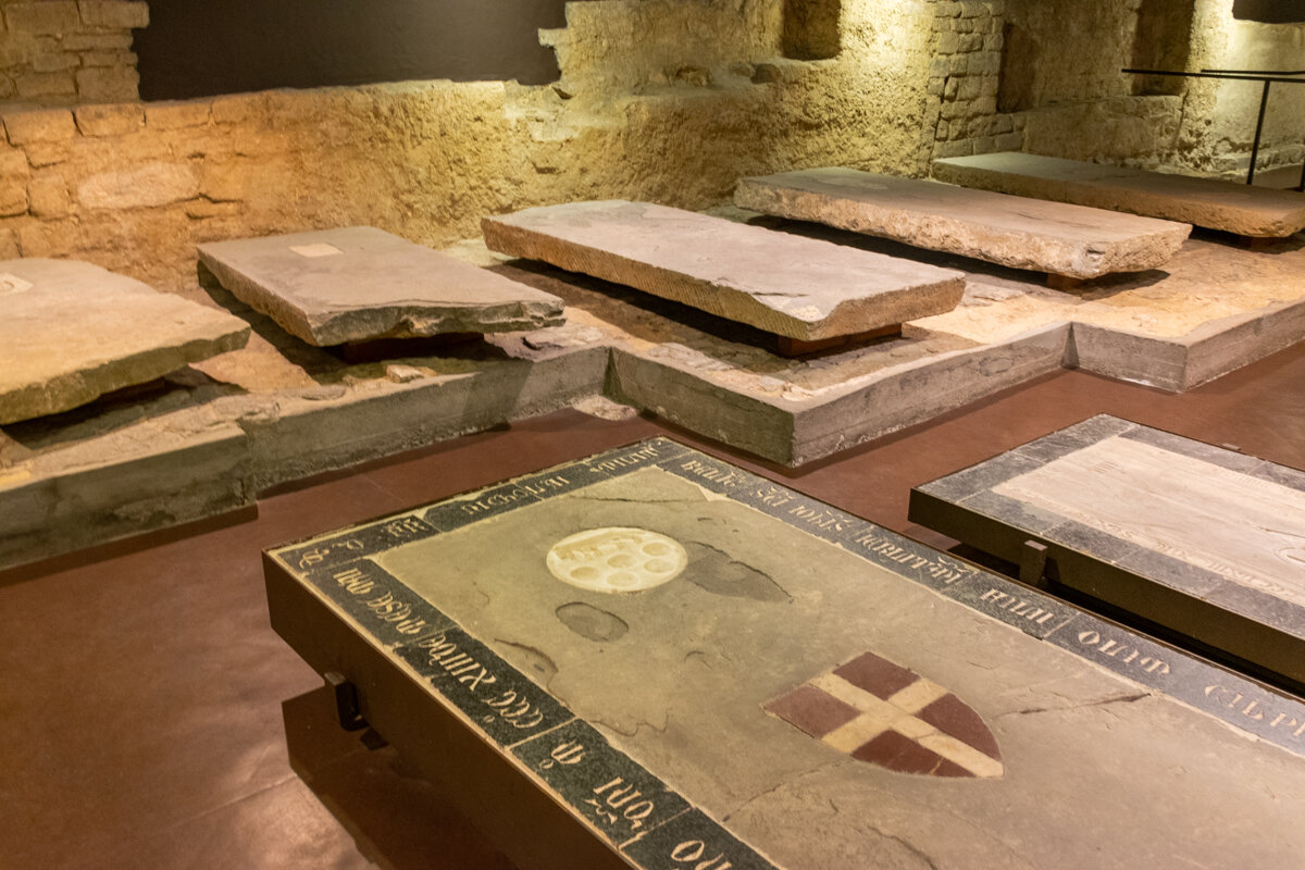Dans la crypte Santa Reparata à Florence