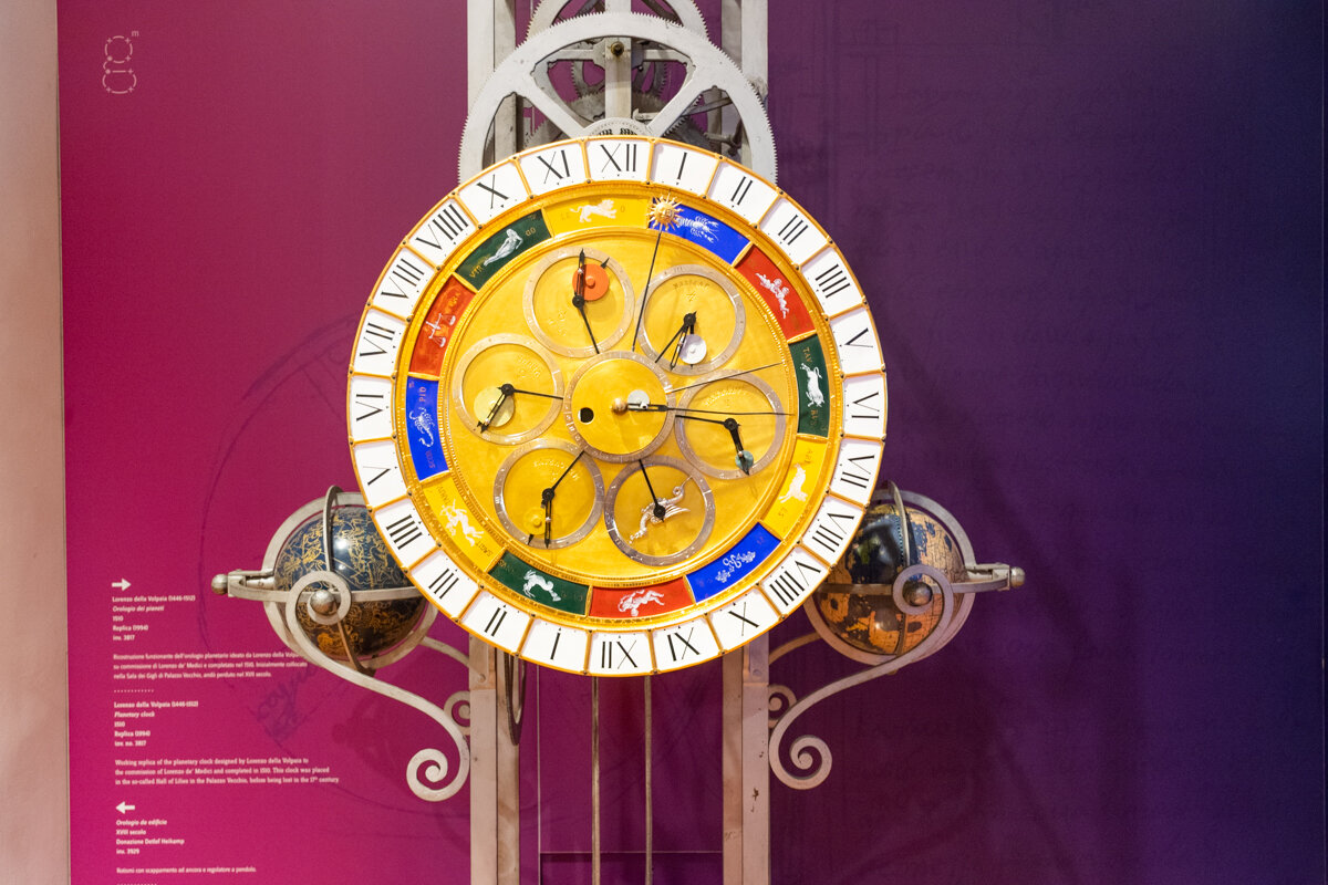 Horloge astronomique dans le musée Galilée