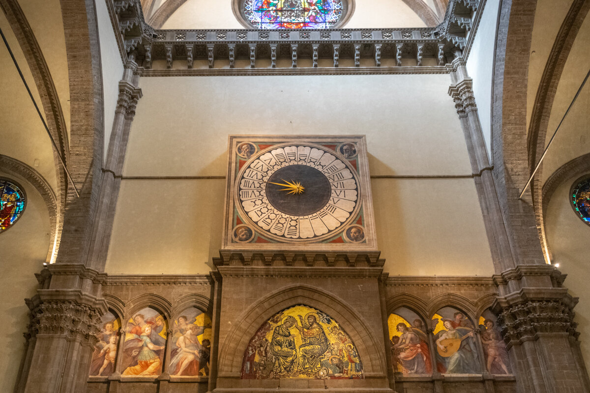 Horloge dans la cathédrale Santa Maria del Fiore