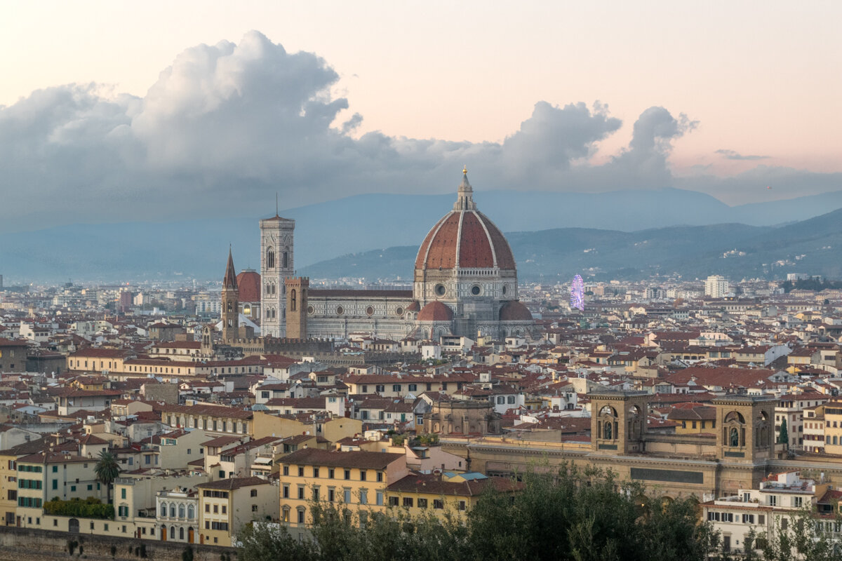 Panorama sur Florence depuis la piazza Michelangelo