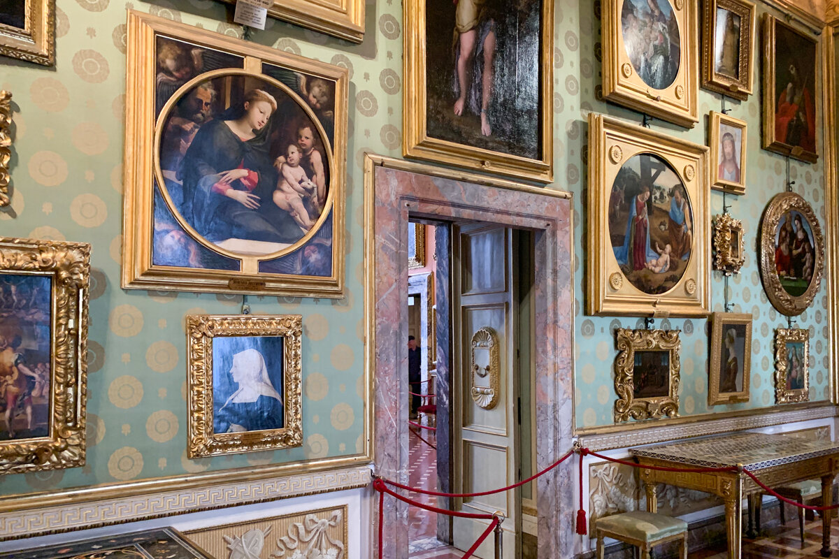 Peintures exposées au palais Pitti