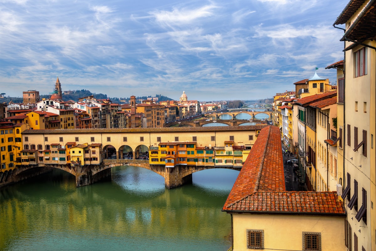 Célèbre Ponte vecchio À Florence